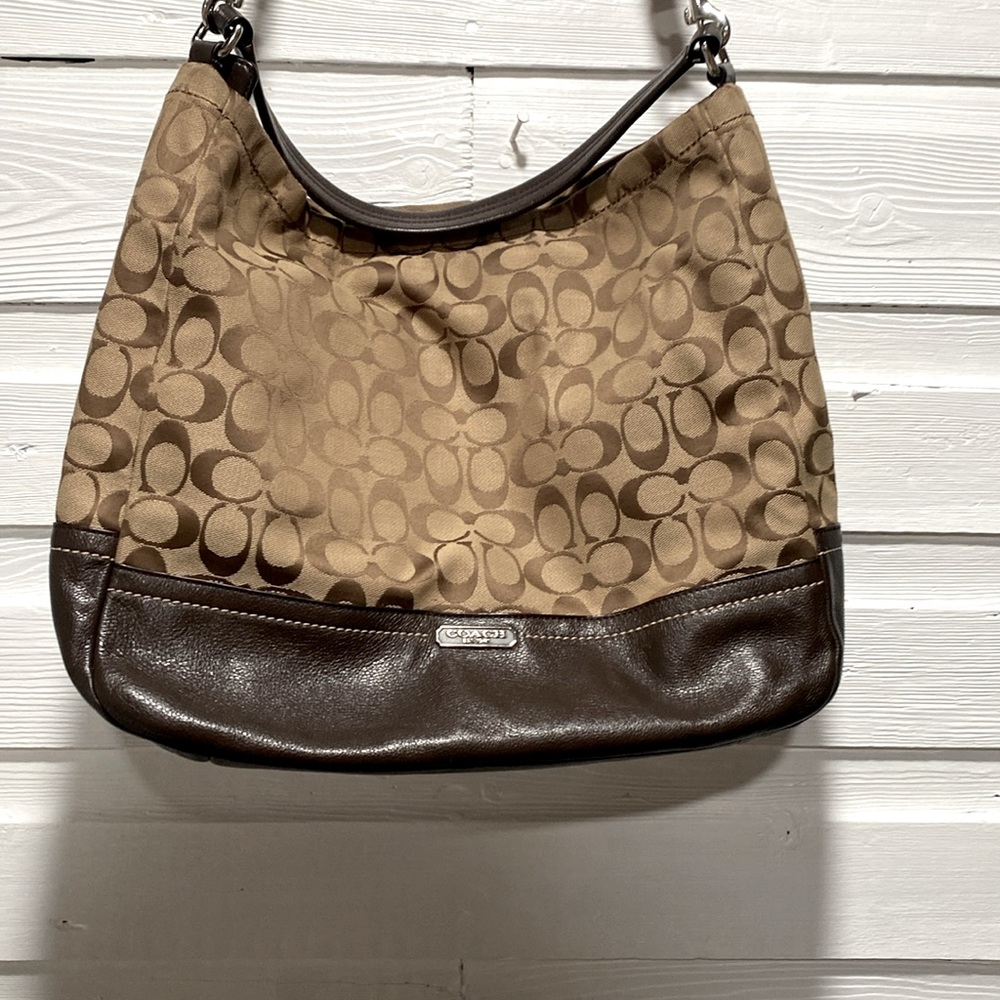 Coach signature bag purse large